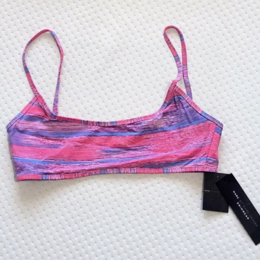 Marc Jacobs Swimwear Women's Designer Bikini *TOP ONLY*‎ Pink NEW NWT
